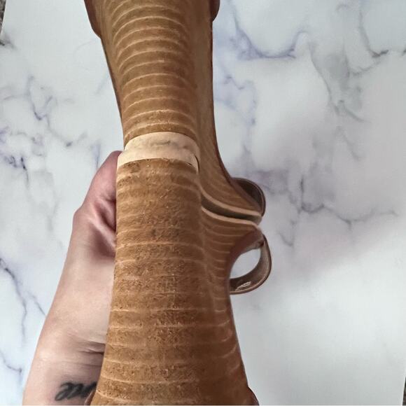 5/$30 Steve Madden Wedge Sandal Heel Brown 10 - Picture 3 of 6